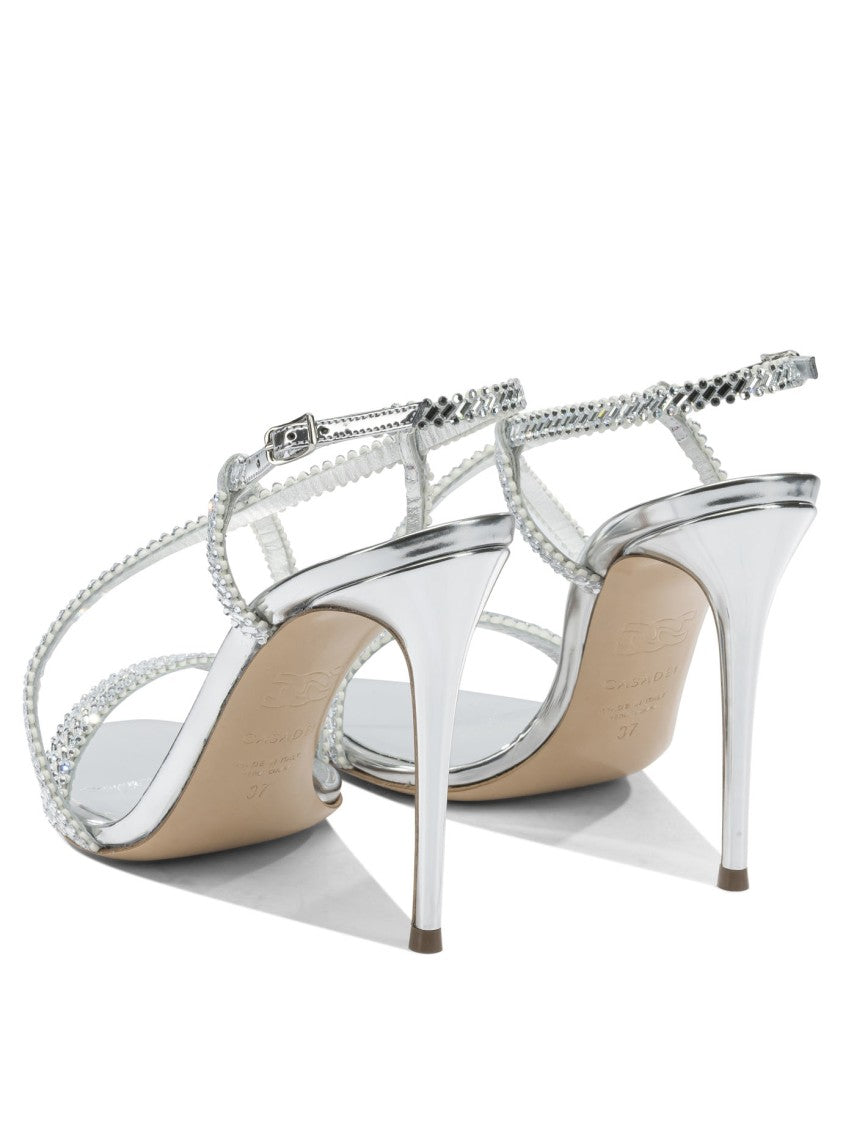 Casadei High Stiletto Sandals With Braided Straps