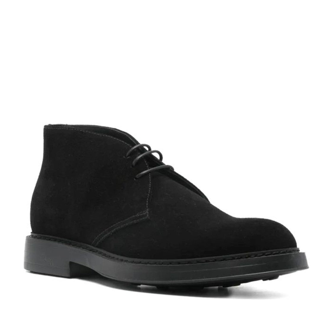 Doucal's Black Chukka Premium Calf Suede Boots
