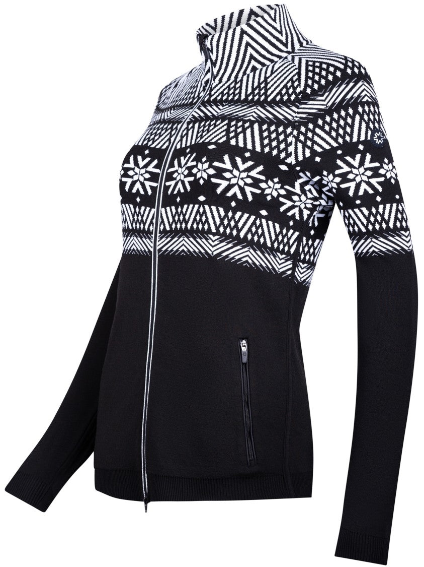 Newland Fitted Long-Sleeved Zip-Up Jacket With Geometric Pattern