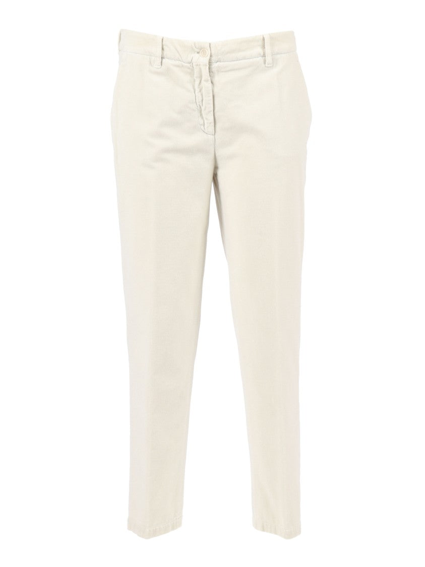 Aspesi Tailored Long Pants With Classic Button Closure