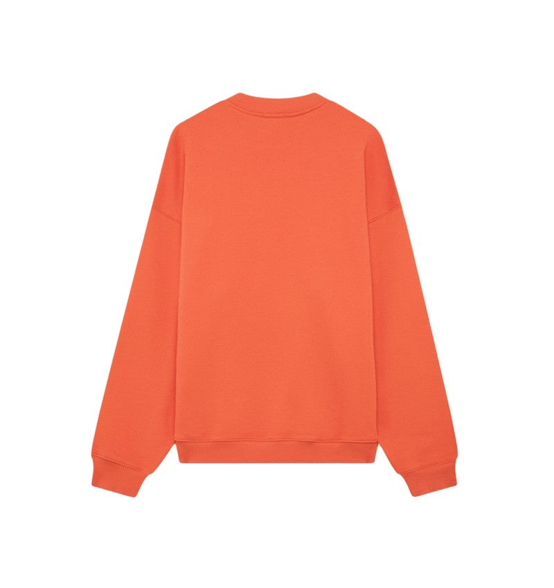 Autry Coral Red Cotton Sweatshirt