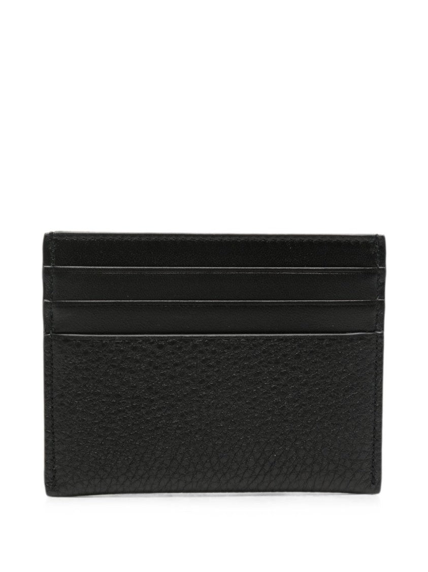 Givenchy Black Textured Calf Leather Cardholder Wallet
