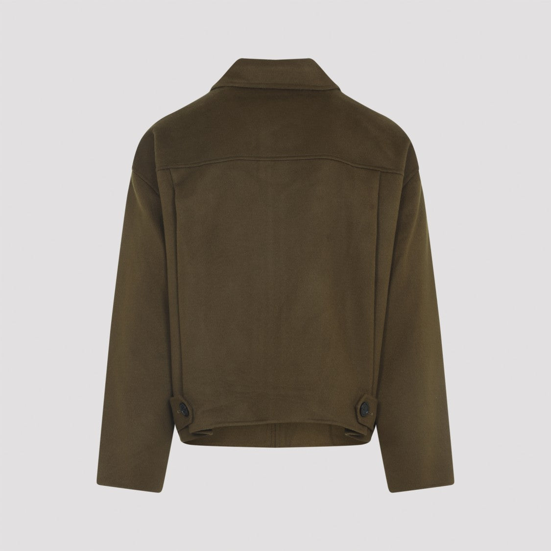 Acne Studios Olive Green Virgin Wool Jacket With Cashmere Blend