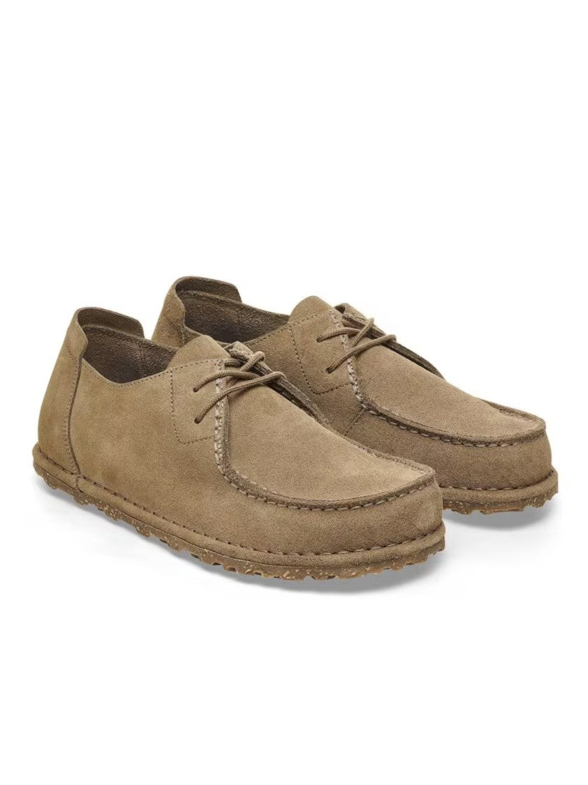 Birkenstock Suede Lace Derby Shoes With Two-Eyelet Design