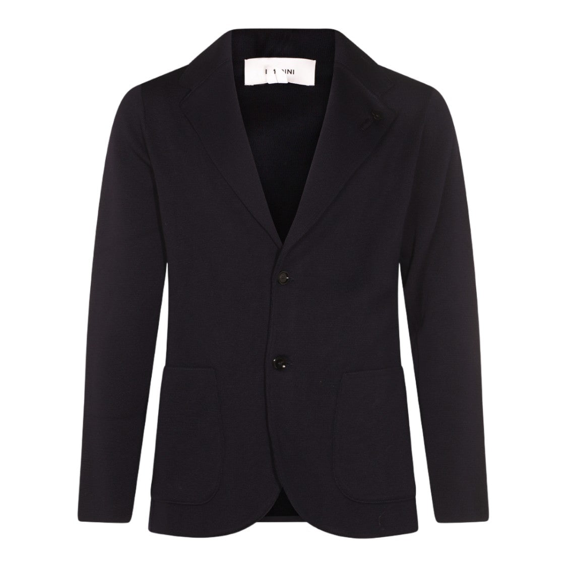 Lardini Tailored Black Jacket With Two-Button Closure