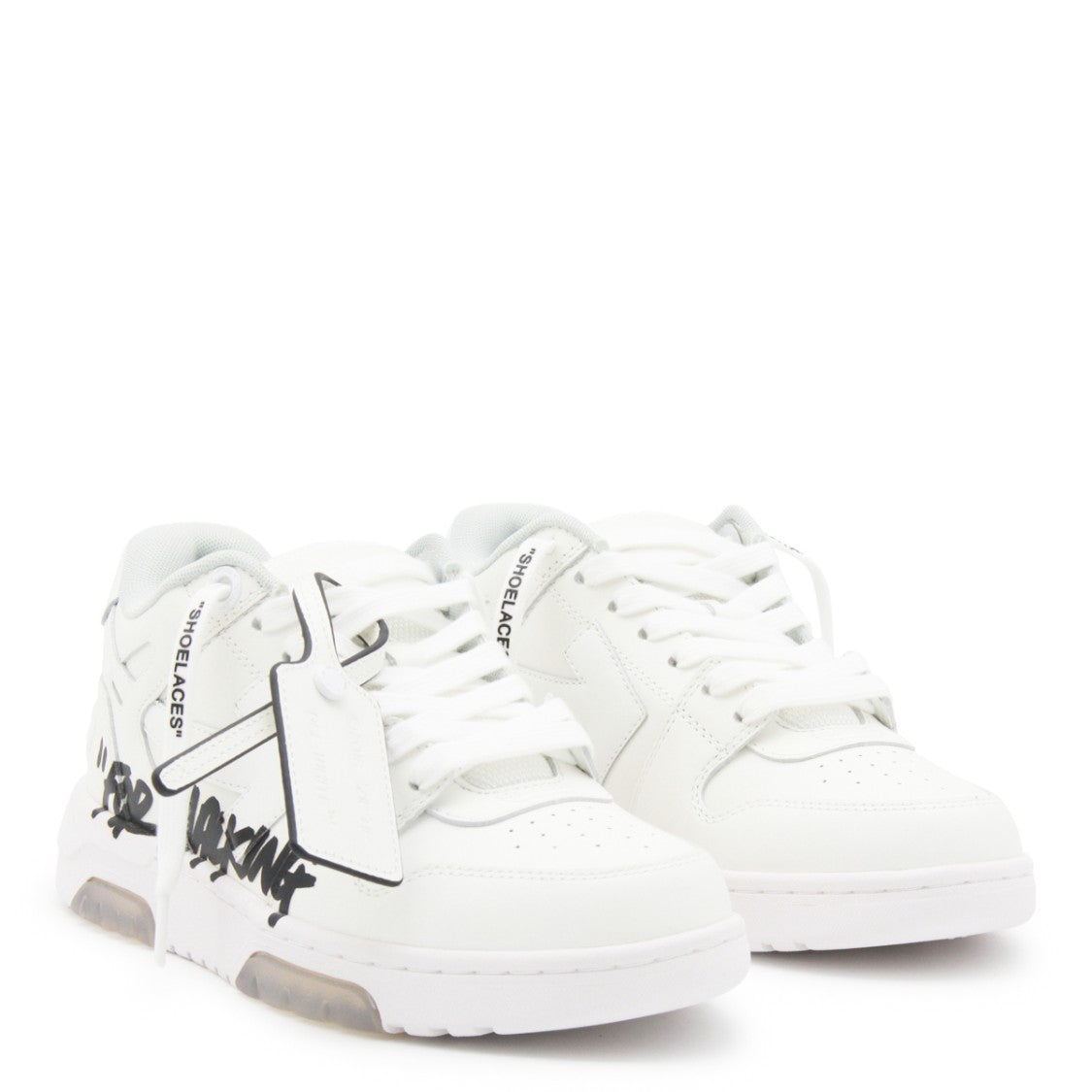 Off-White White Leather Out Of Office Sneakers