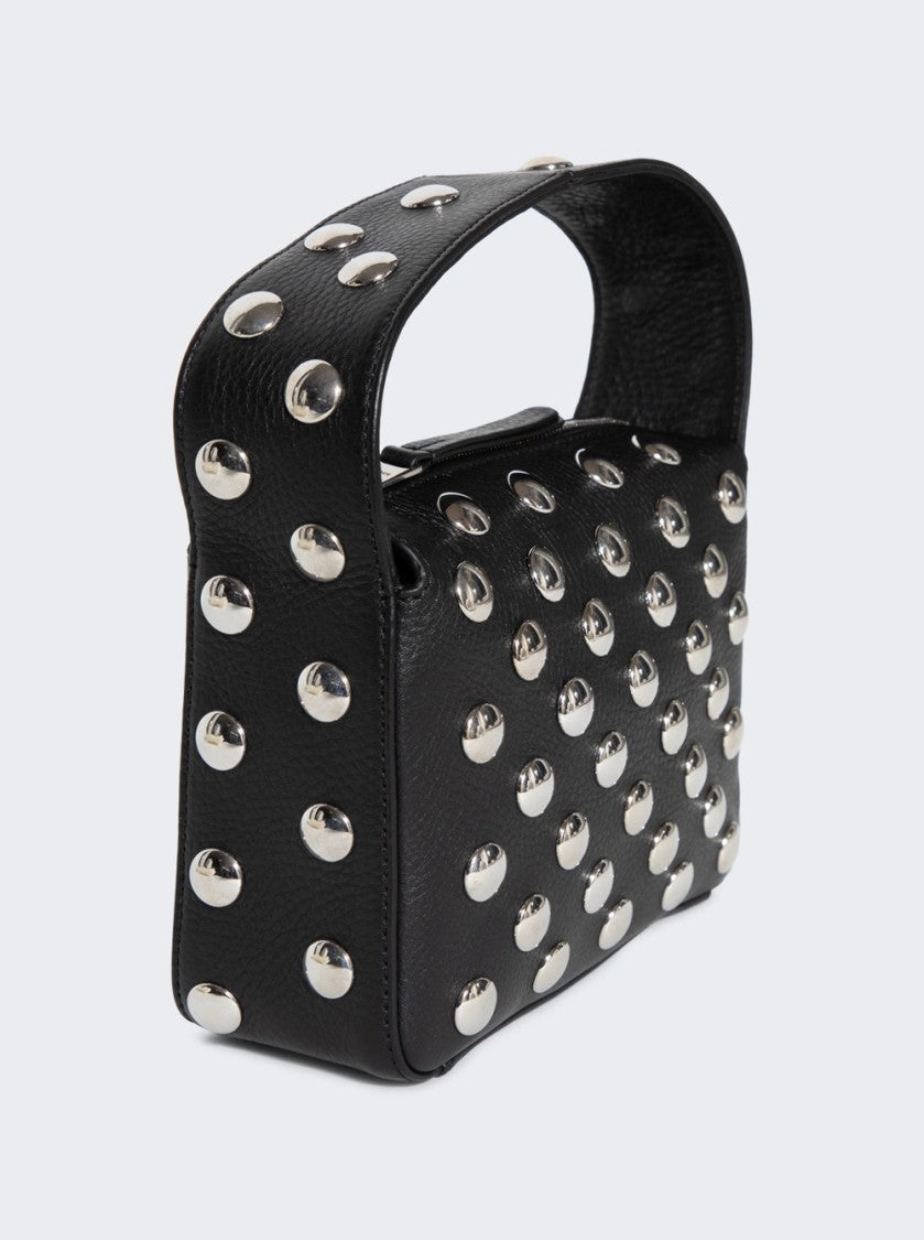 Khaite Small Elena Bag Black Leather With Studs