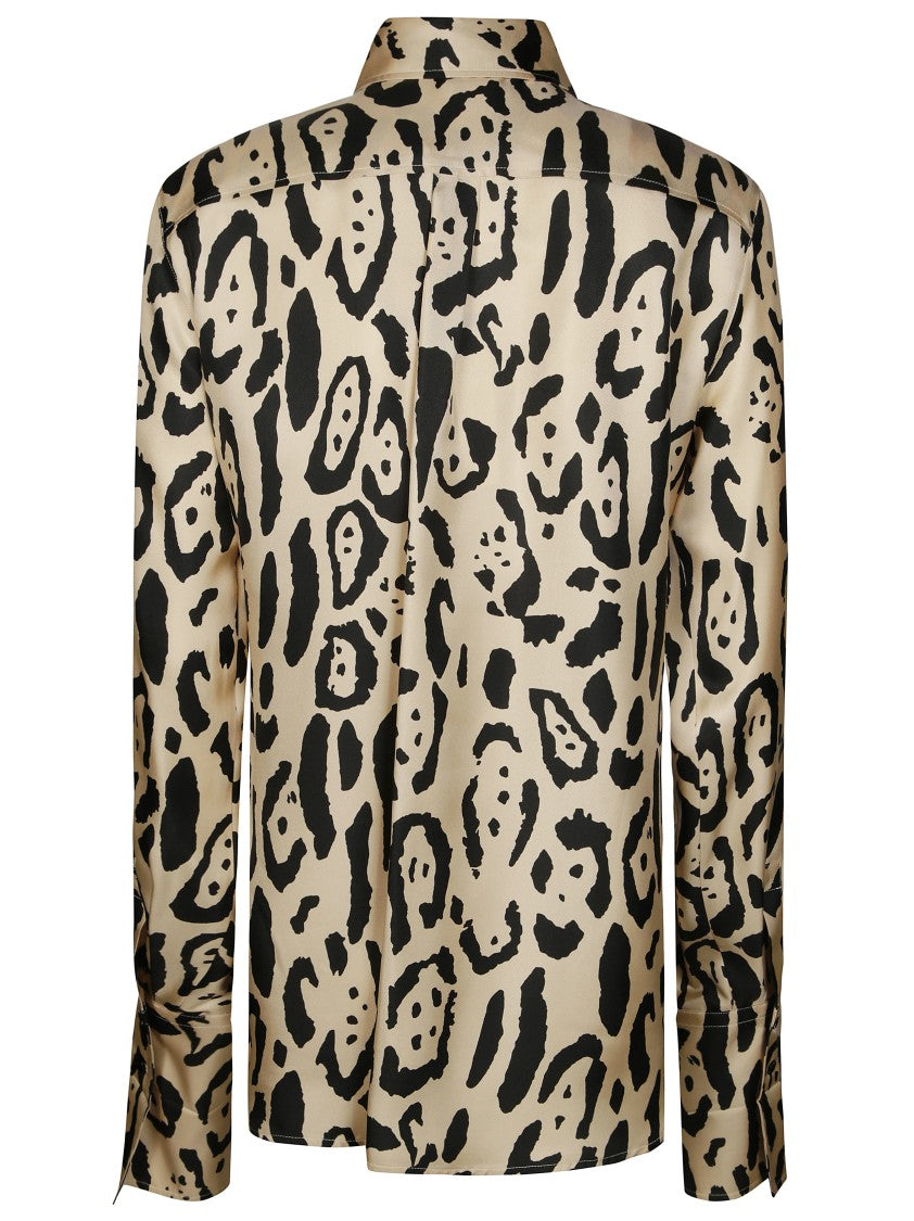 Sportmax Armony Animalier Silk Shirt