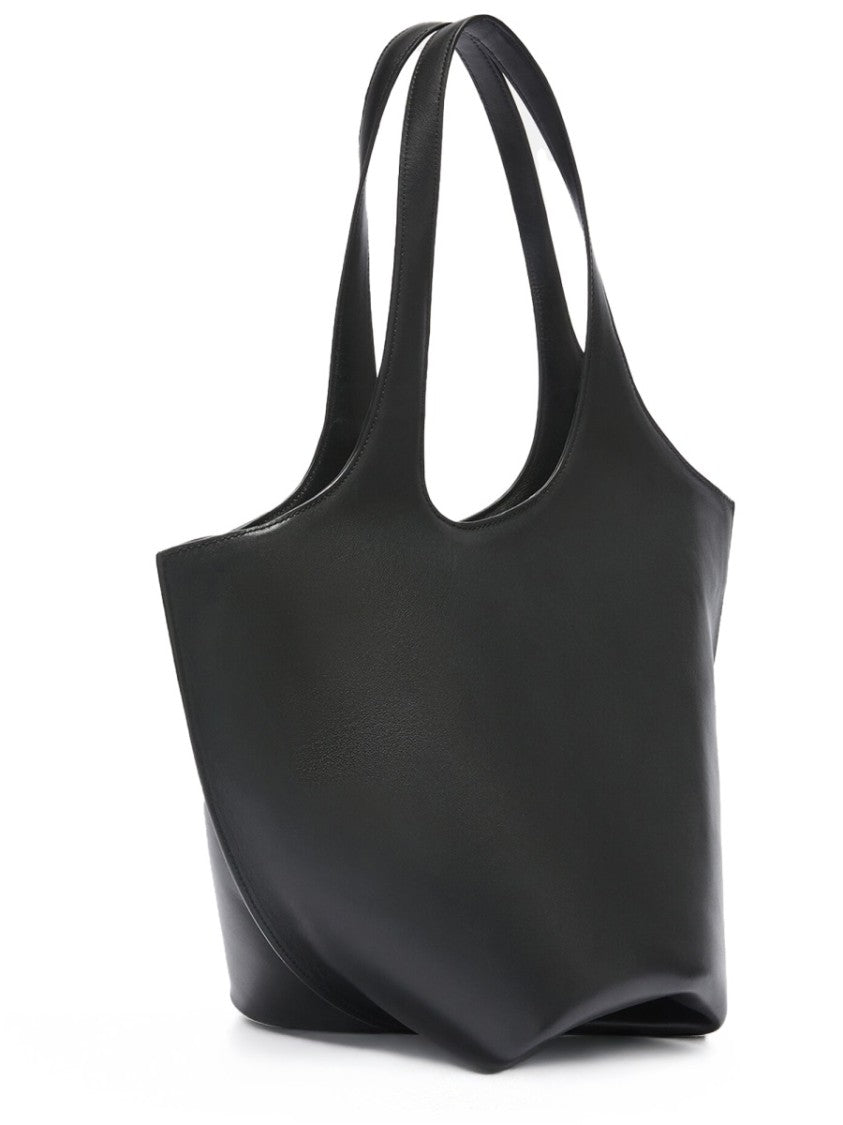 The Attico The Scoop Calf Leather Sculptural Tote Bag