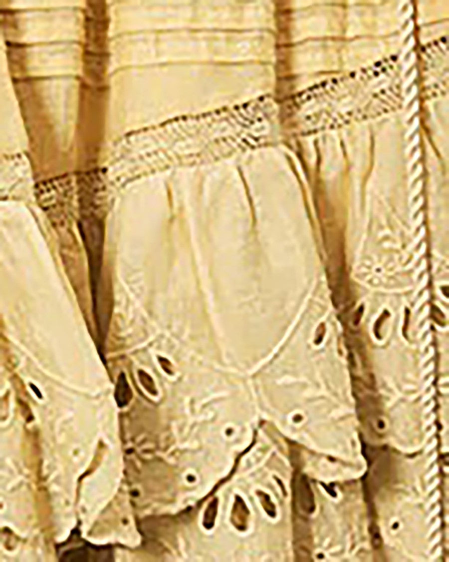 Isabel Marant Étoile Floral Lace Mini Skorts With Ruffled Edges