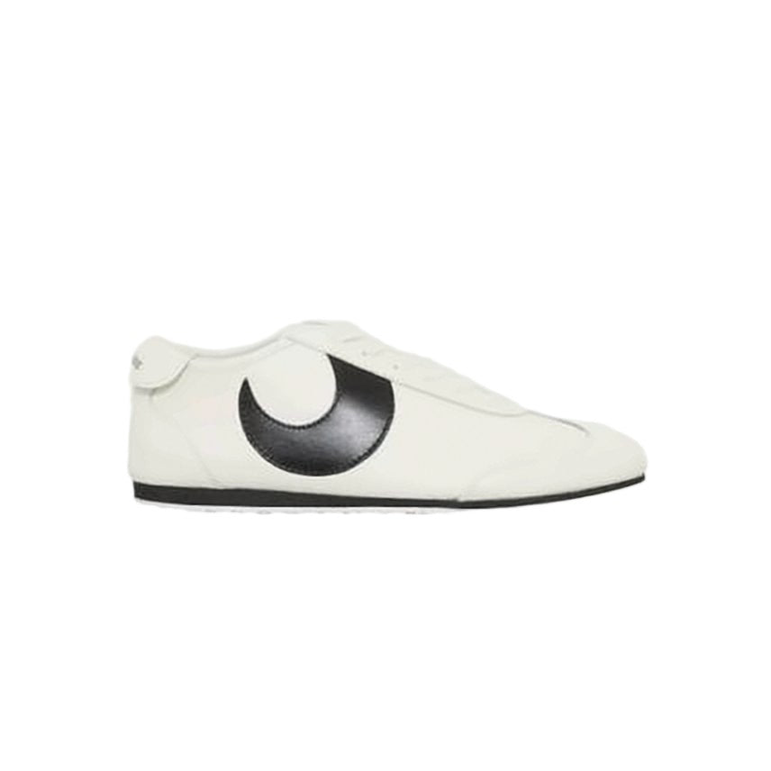 Marine Serre Smooth Leather Sneakers With Crescent Accent