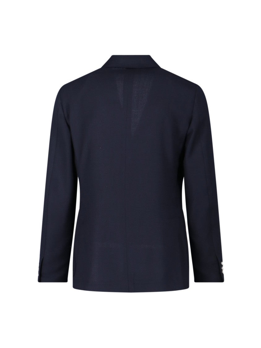 Lardini Double-Breasted Blazer – Navy