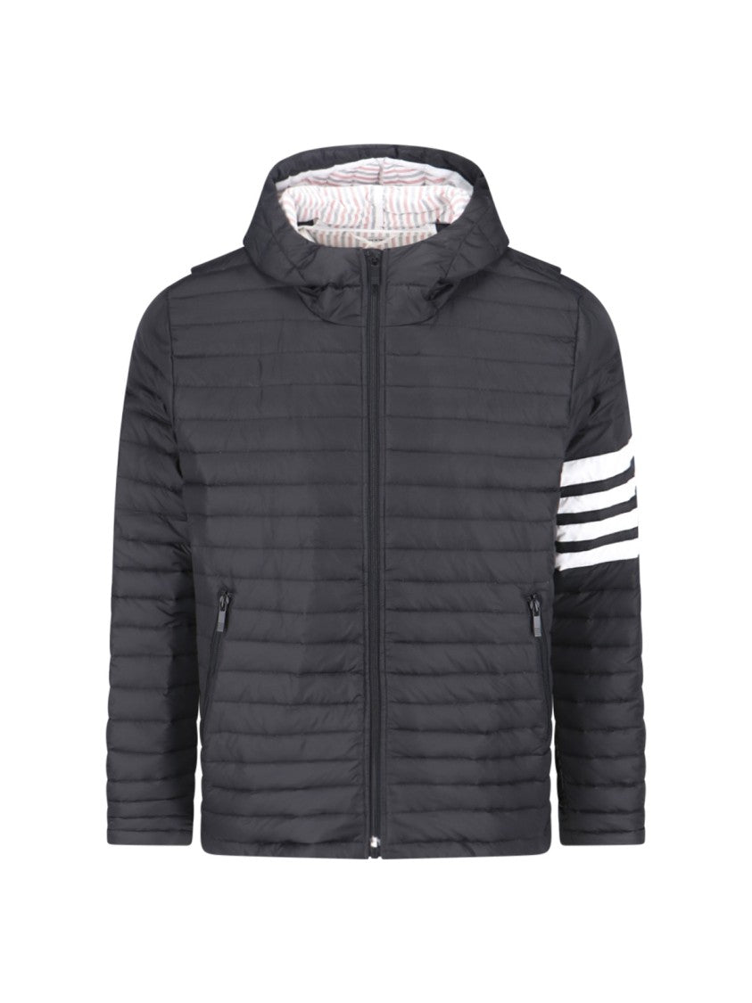 Thom Browne "Downfilled Quilted" Down Jacket Black