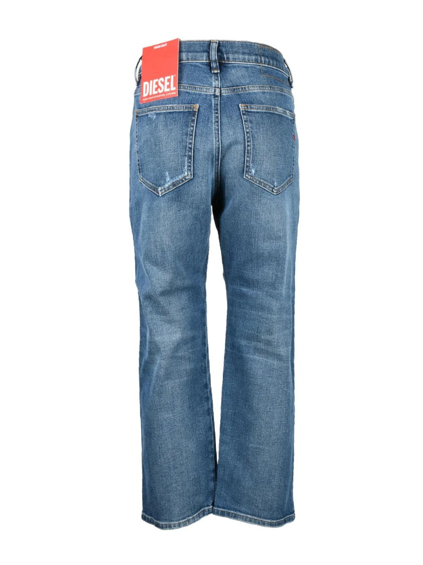 Diesel Blue Straight Stretch Jeans