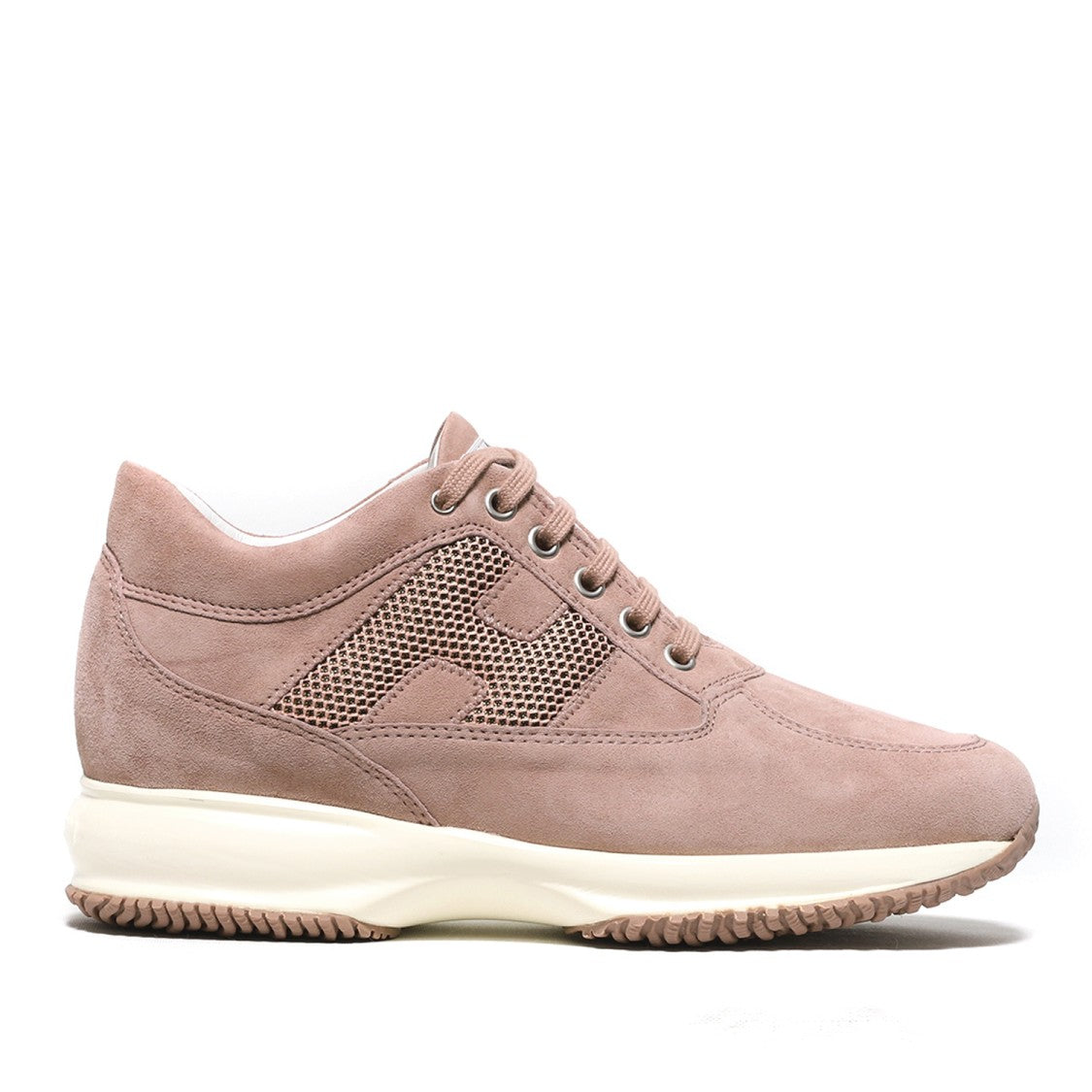 Hogan Interactive Sneakers In Pink Suede