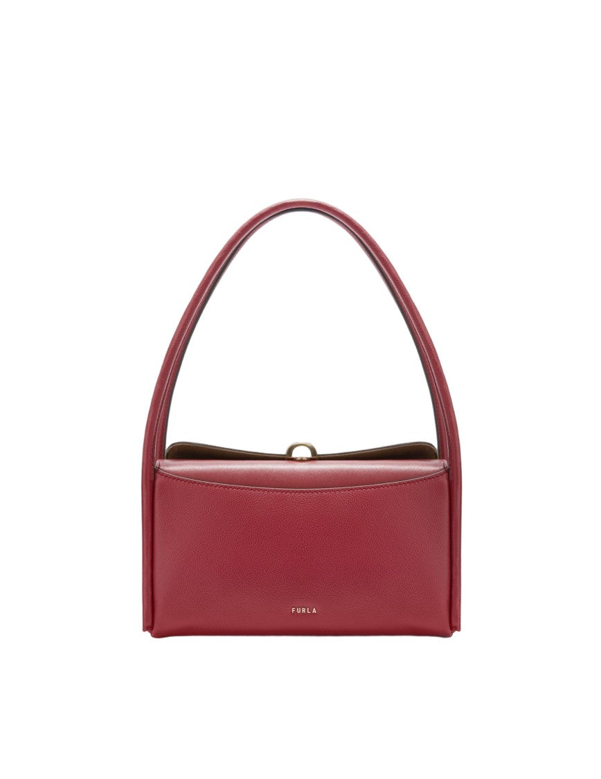 Furla Nicole M Boston Leather Shoulder Bag, Cherry