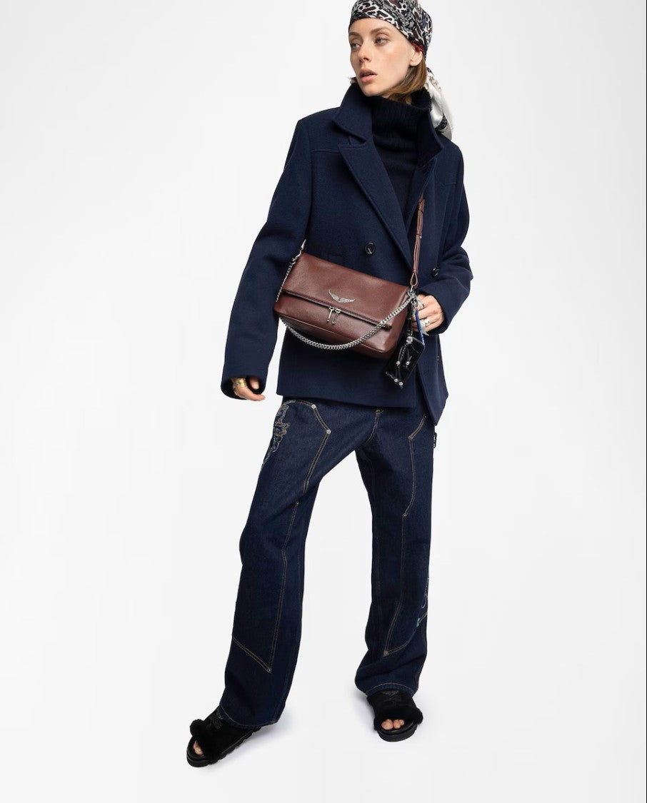 Zadig & Voltaire Rocky Ii Grained Leather Handbag