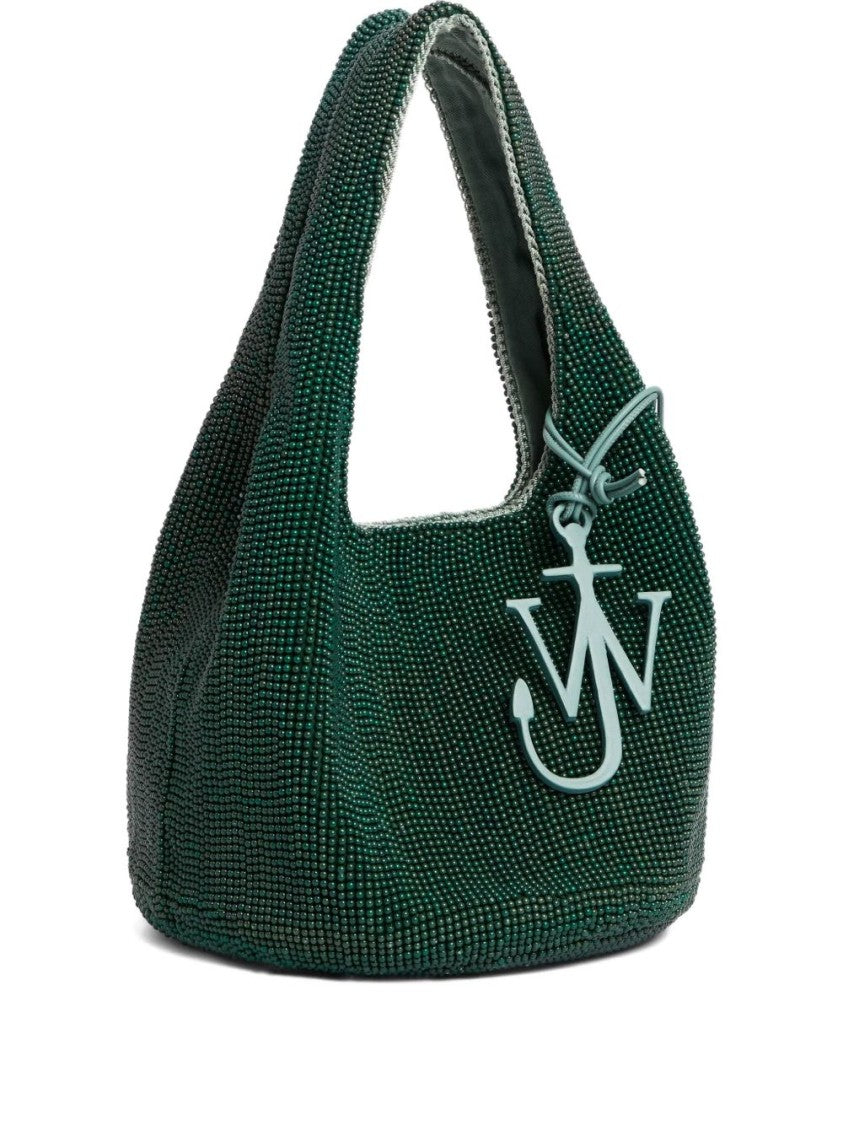 J. W. Anderson Textured Green Handbag With Cut-Out Handle