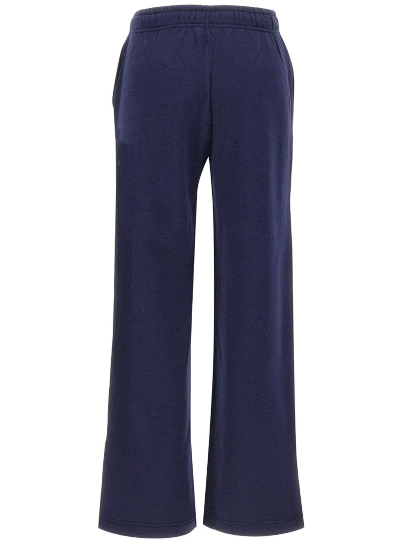 Polo Ralph Lauren Wide-Leg Cotton Blend Trousers With Adjustable Waist