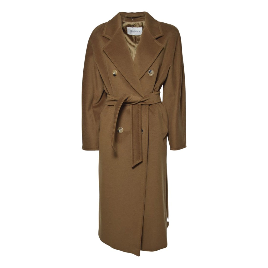 Max Mara Double-Breasted Long Coat With Belted Waist