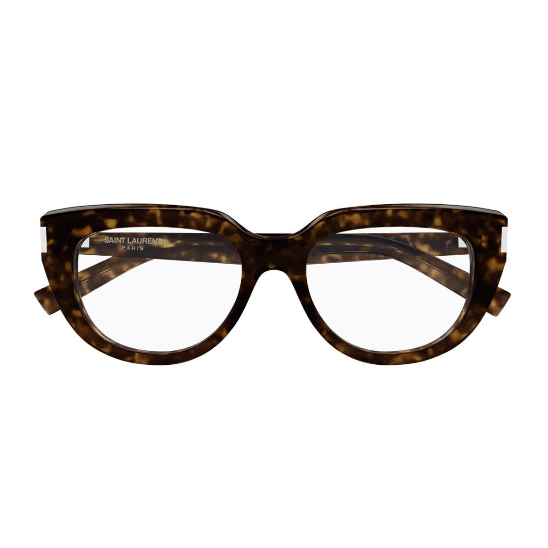 Saint Laurent Havana Sl 828 Linea Corner Angle Acetate Cat-Eye Sunglasses