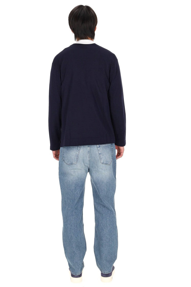 Officine Generale Mike Lightweight Lyocell-Wool Cardigan