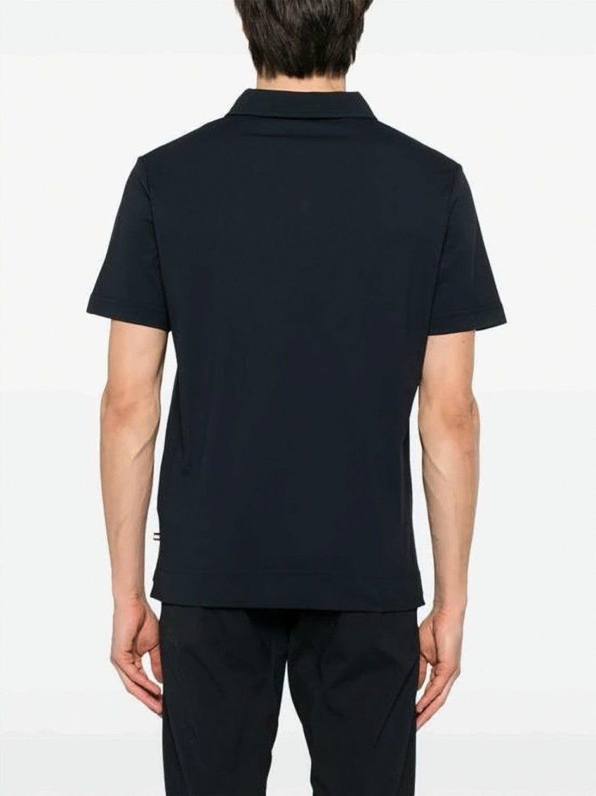 Moncler Short-Sleeved Polo Shirt With Classic Collar