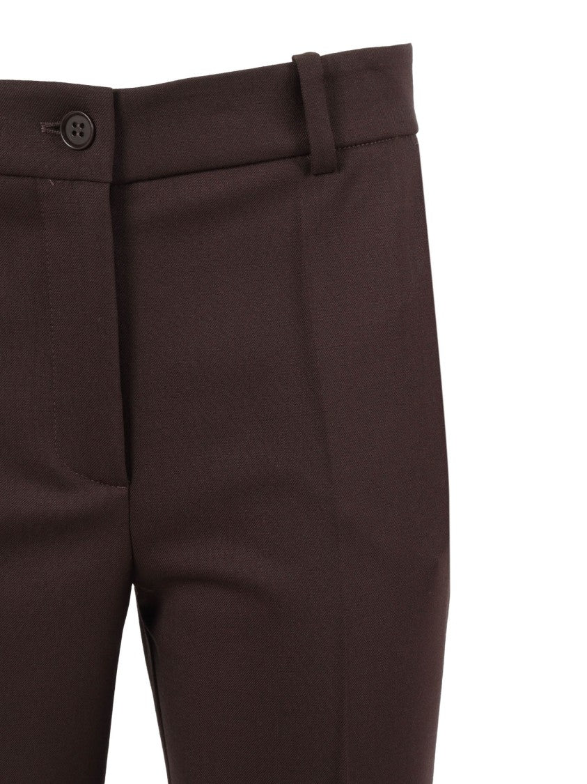 P.A.R.O.S.H. Straight-Leg Tailored Pants With Classic Waistband
