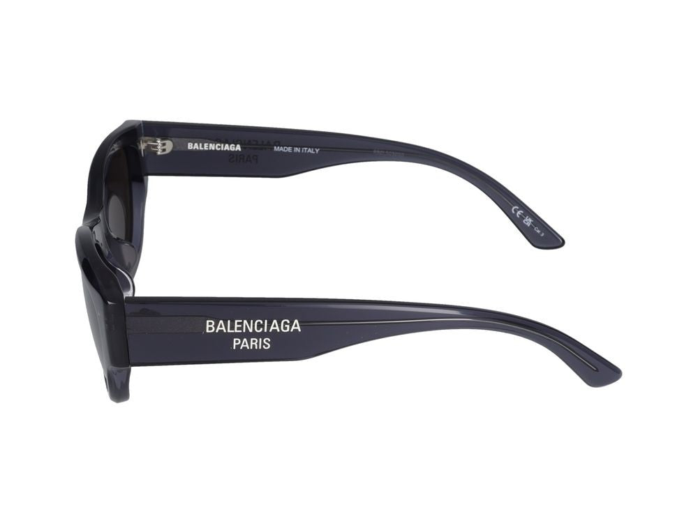 Balenciaga Grey Bold Frame Design Oversized Acetate Sunglasses