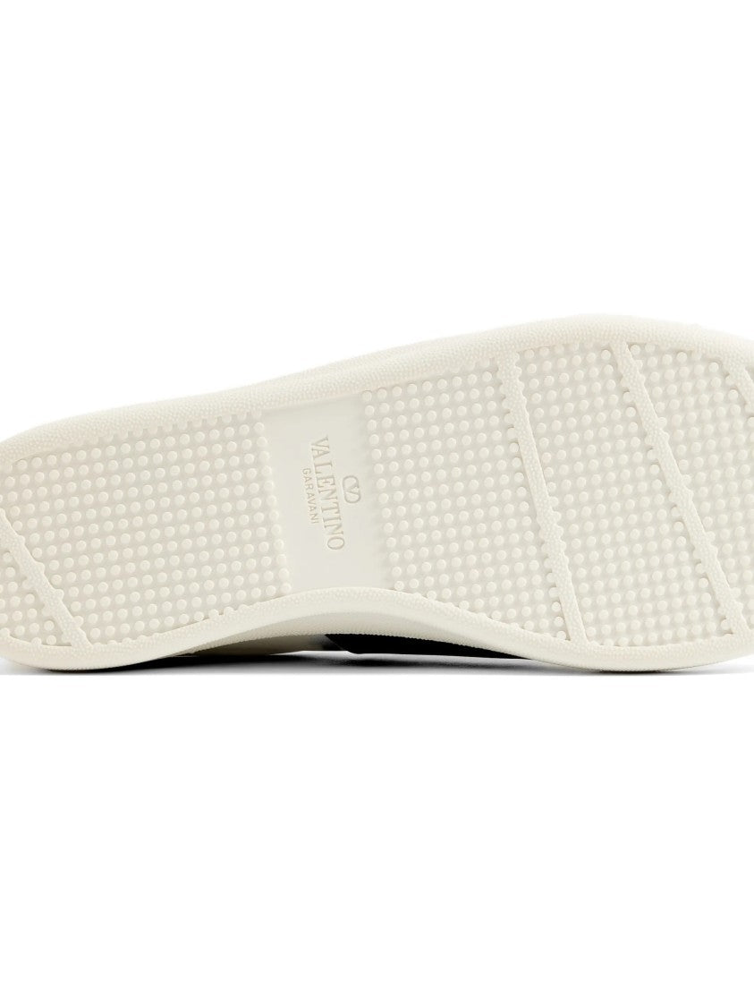 Valentino White Open Royco Leather Sneakers
