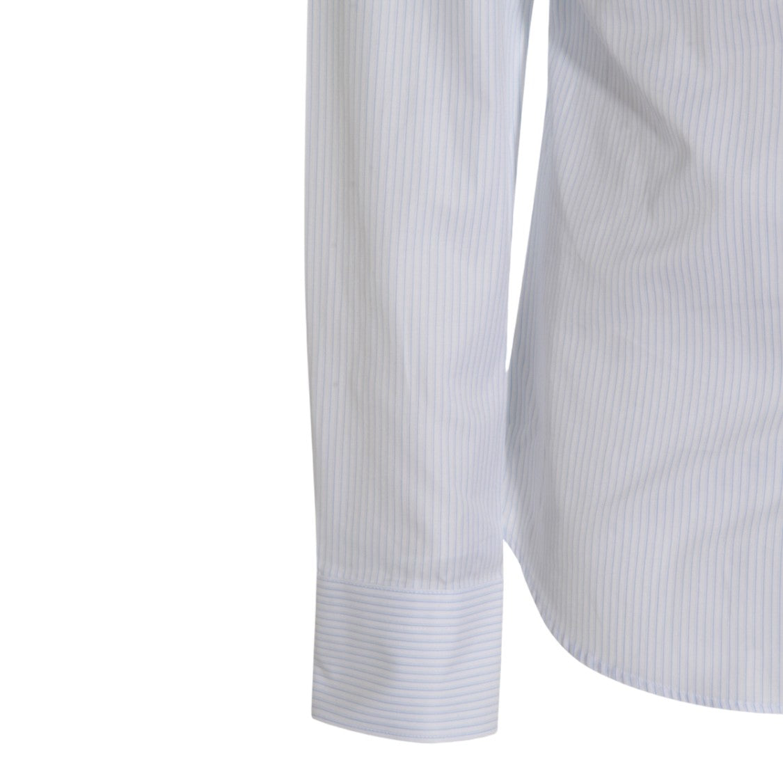 Canali Classic White Striped Formal Shirt