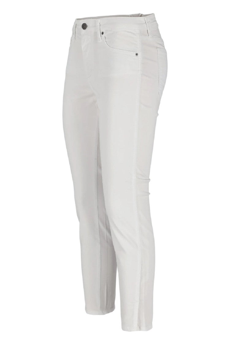 Armani Exchange High-Waisted Tapered Jeans With Five-Pocket Design