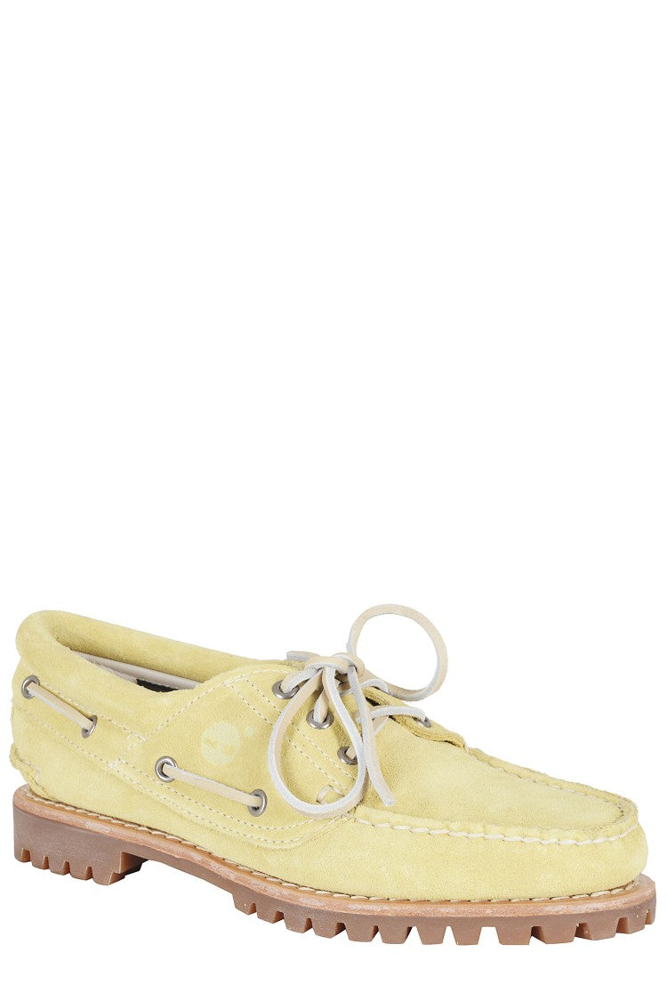 Timberland Yellow Boat Shoe Leather-Laced Suede Loafers