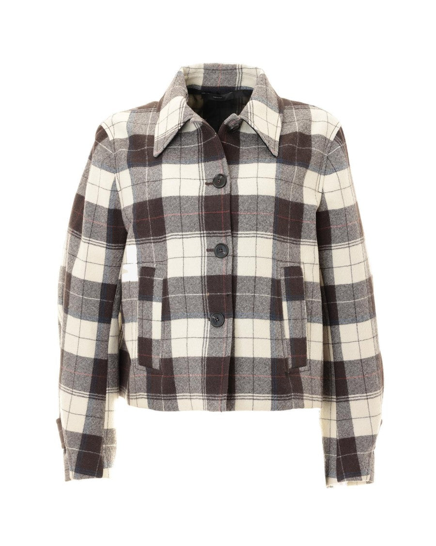 Paul Smith Cropped Wool Jacket With Cream