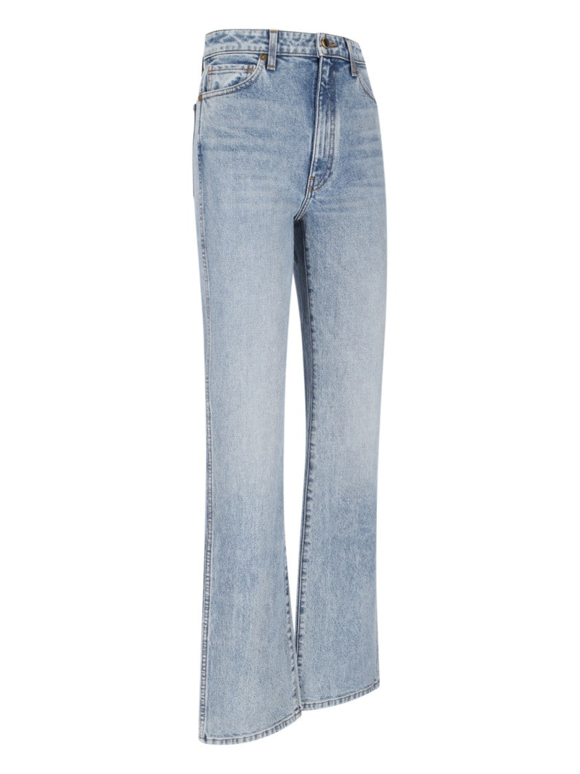 Khaite Light Blue Danielle High Waist Jeans