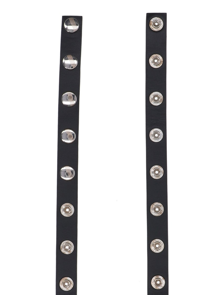 The Attico "Black" Studded Belt – Black