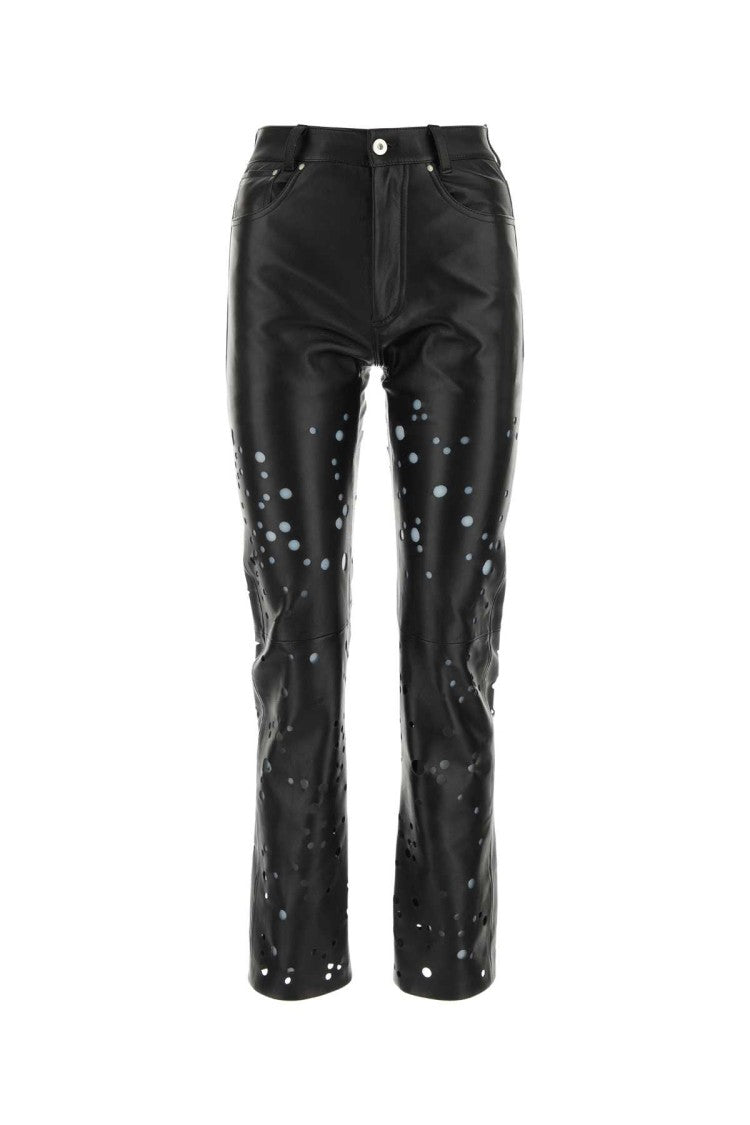 Durazzi Black Leather Pant