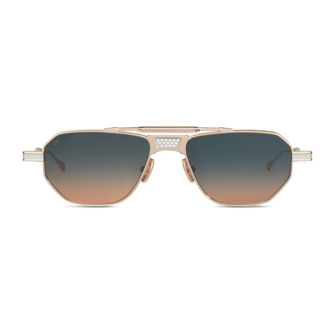 T Henri Longtail Boutique Edition Geometric Frame Sunglasses With Metallic Rose Gold Finish