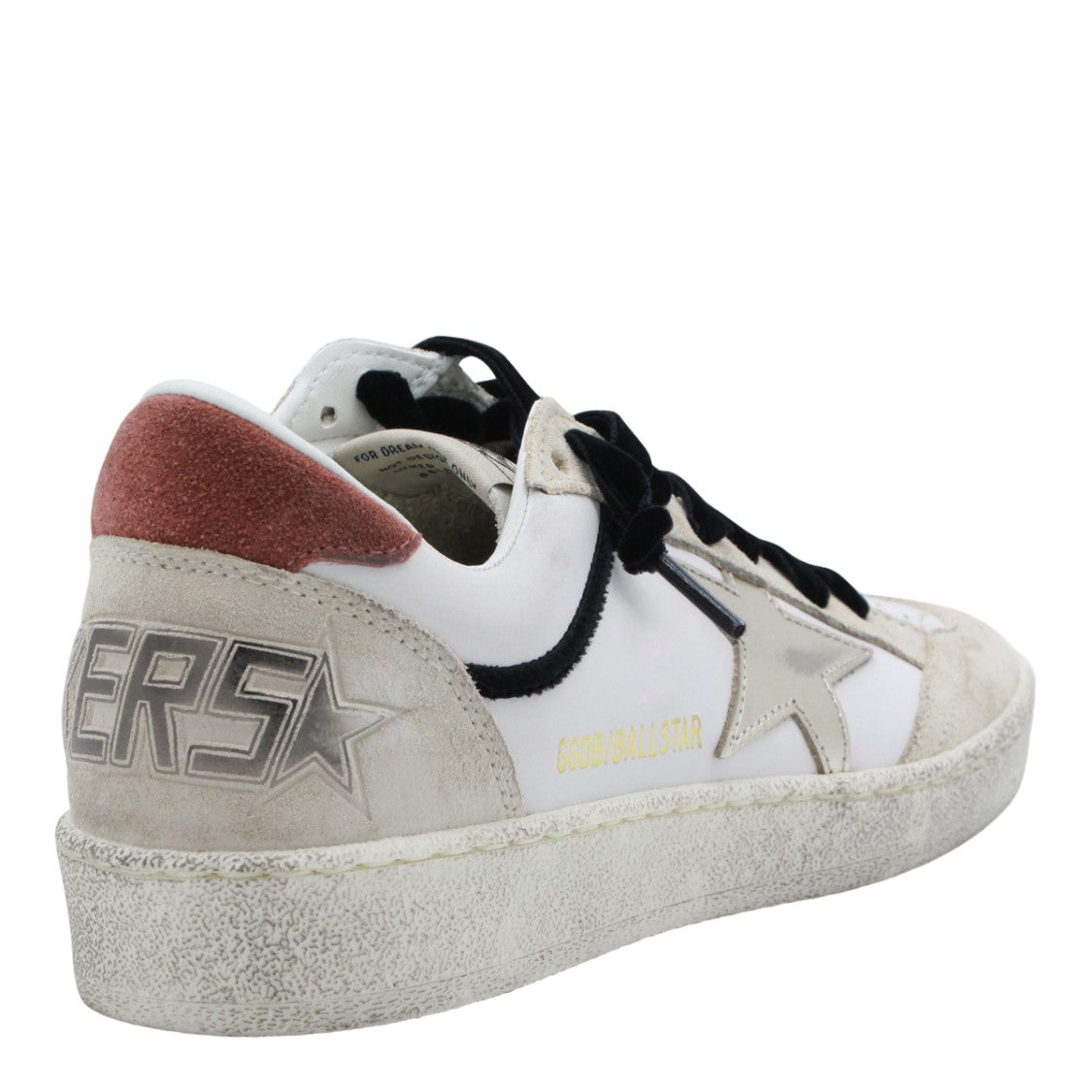 Golden Goose Casual White Sneakers With Beige Suede Overlays