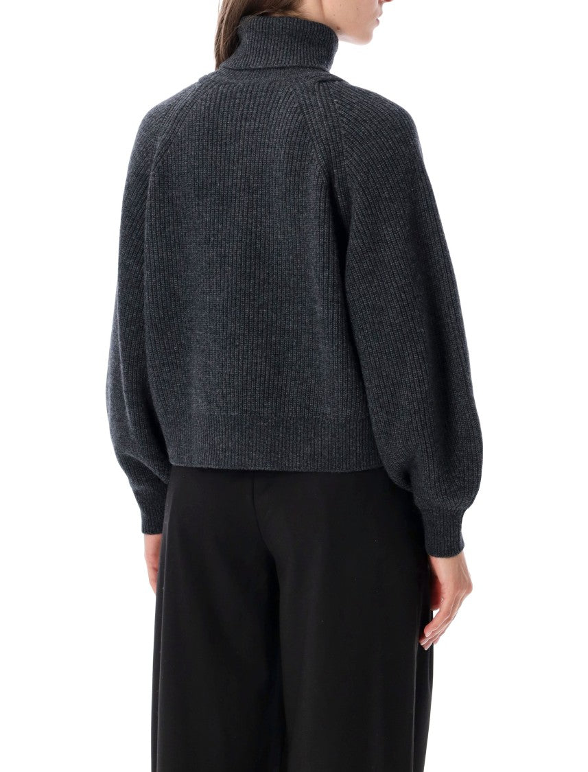 Sessùn Yinga Cut Out Balloon Sleeve Crewneck Sweater