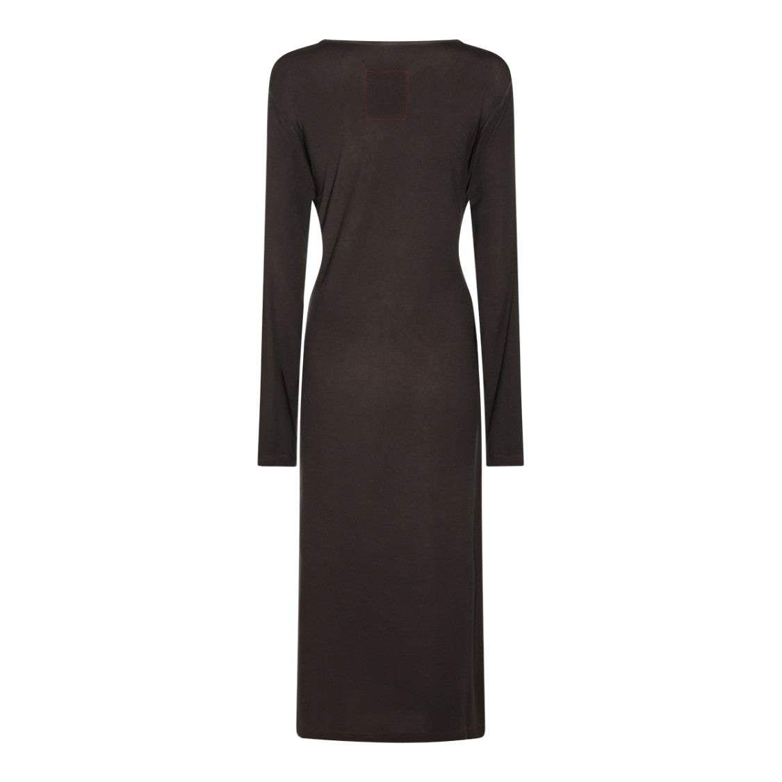 Uma Wang Midi-Length Dress With Round Neckline And Draped Waist