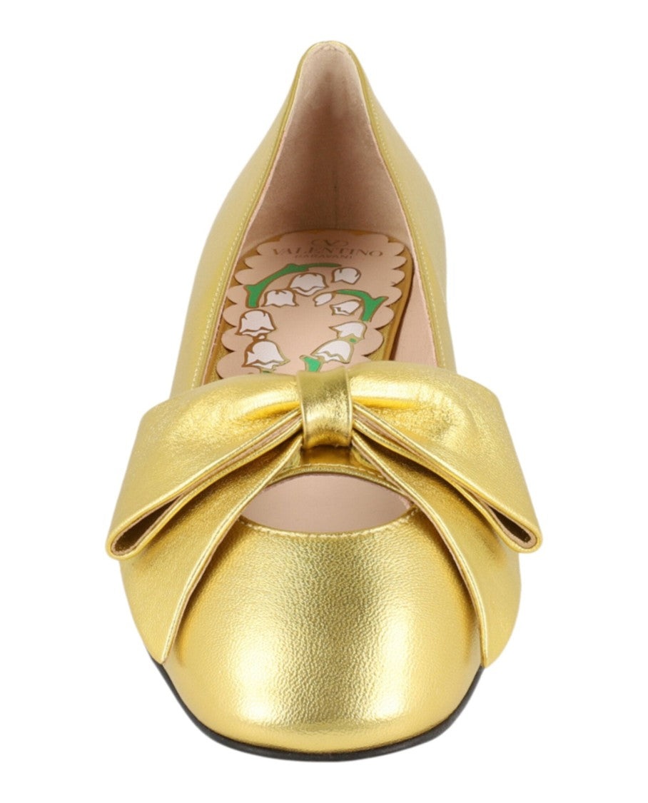 Valentino Bowow Leather Pumps