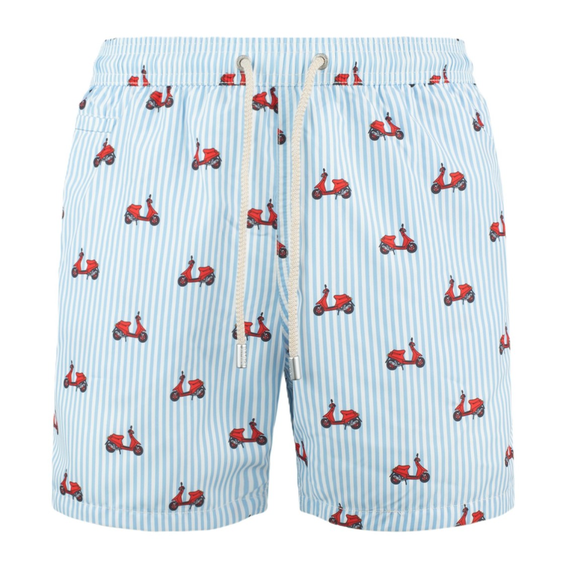 Mc2 Saint Barth Light Blue Lighting Micro Fantasy Swim Shorts