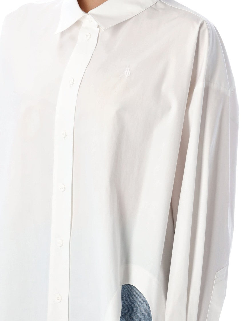 The Attico Diana Cotton Poplin Oversized Shirt