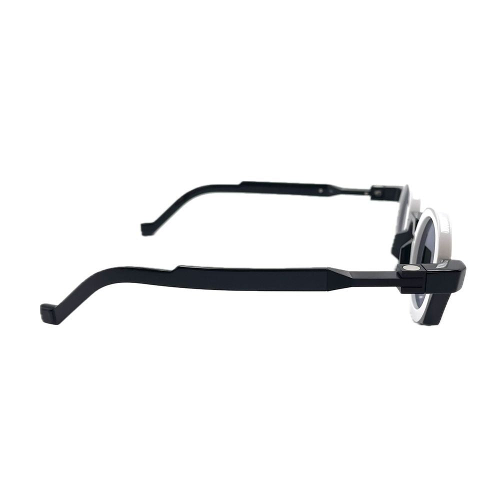 Vava Wl0080 White Label Round Black Bio-Acetate Sunglasses
