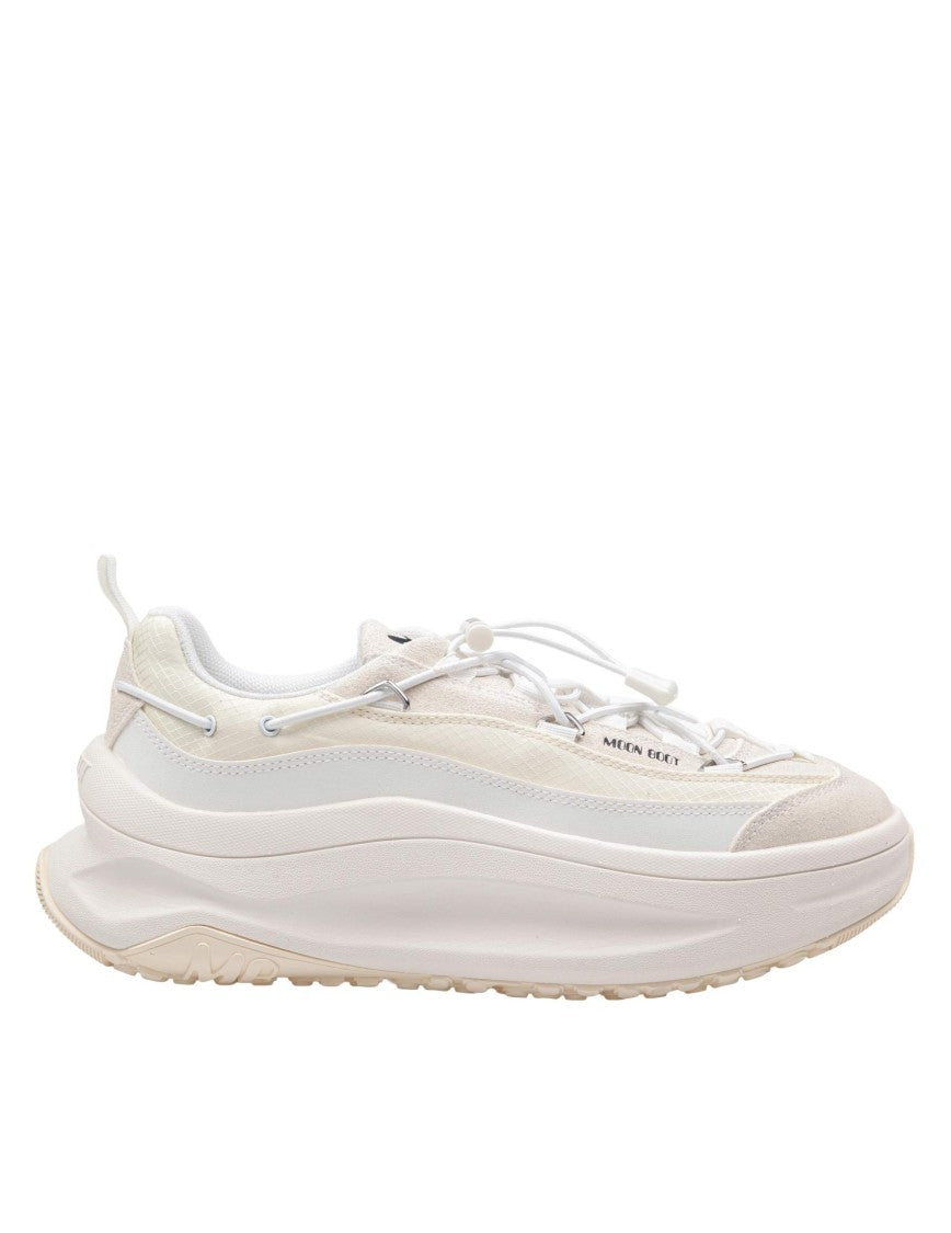 Moon Boot Sneakers Moon247 In Pelle E Tessuto Colore Bianco