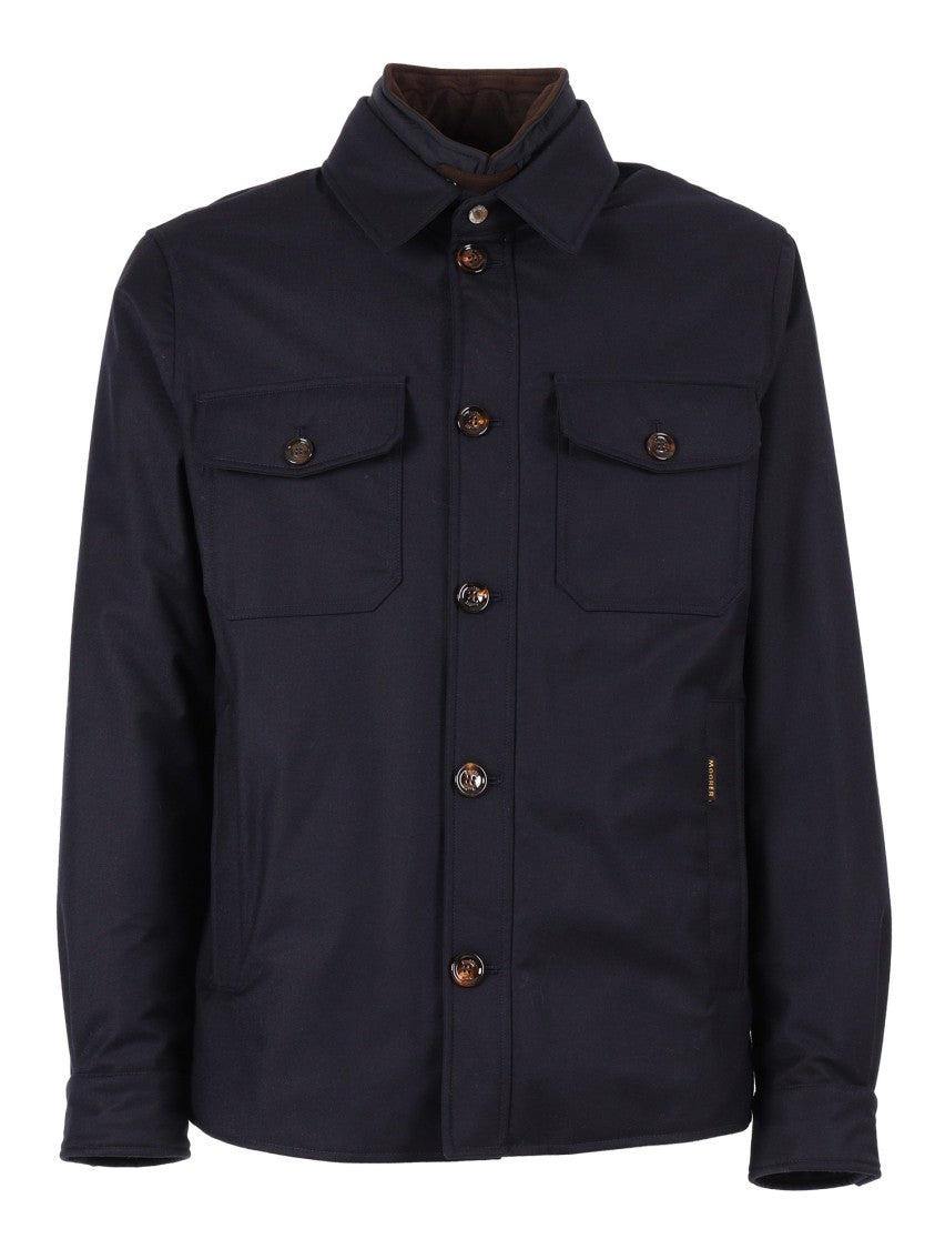 Moorer Tailored Black Wool And Cashmere Duino-Ll Jacket