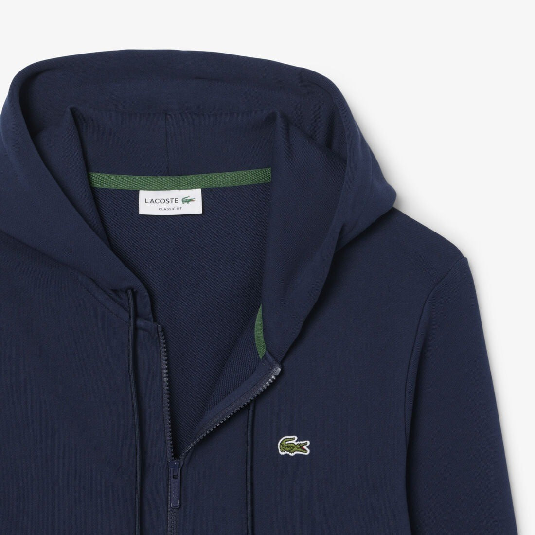 Lacoste Classic Zipped Fleece Hoodie