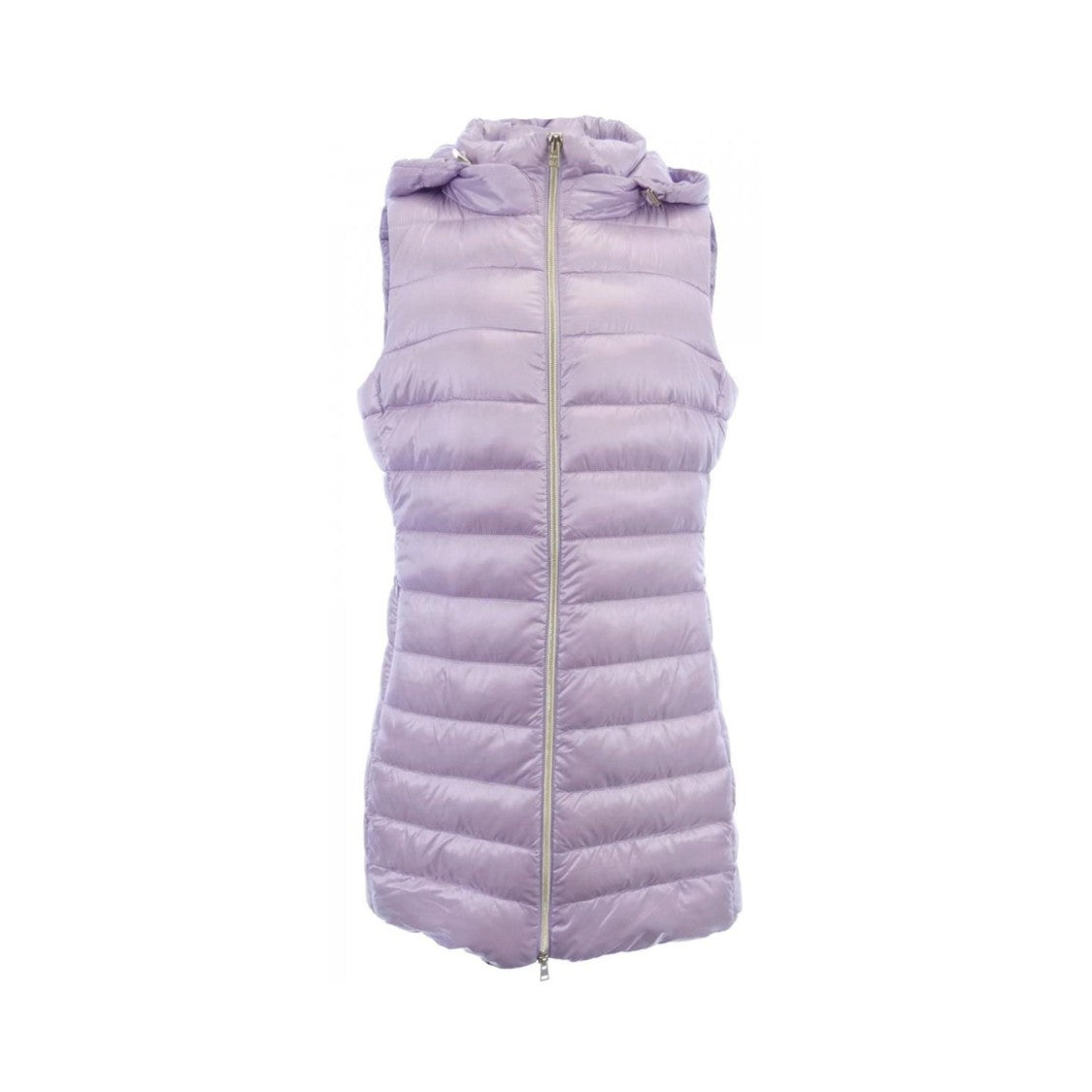 Herno Padded Down Vest Coat With Detachable Hood And Side Pockets