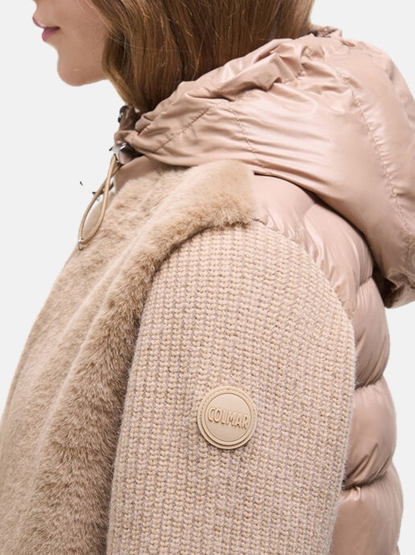 Colmar Faux Fur Quilted Short Jacket